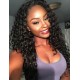 Deep Curly 13x6 Lace Front Wig for Black Woman 150 Density Virgin Brazilian Human Hair Lace Frontal Wig Pre Plucked Natural Hair line with Baby Hair